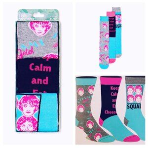 Golden Girls Men's Crew Socks, 3-Pack